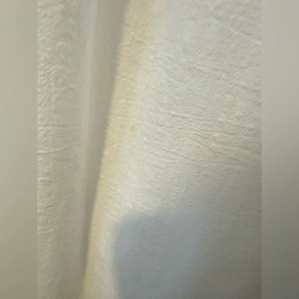 Bohme Chic White Maxi Dress with Pockets Beach Vacation Size M - Picture 4 of 9
